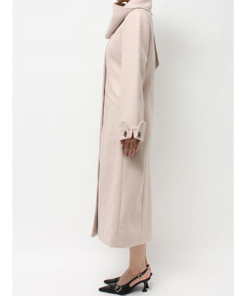 RESEXXY（リゼクシー）の「ウィンタースカーフコート（その他アウター・レディース・チャコールグレー/ブルー/ベージュ・FREE）」の4枚目の写真