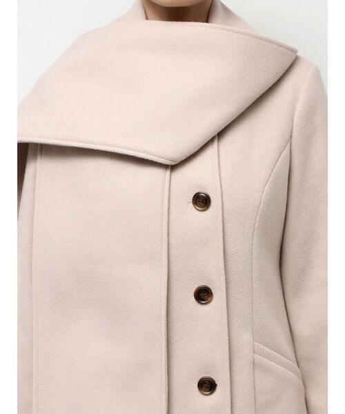 RESEXXY（リゼクシー）の「ウィンタースカーフコート（その他アウター・レディース・チャコールグレー/ブルー/ベージュ・FREE）」の6枚目の写真