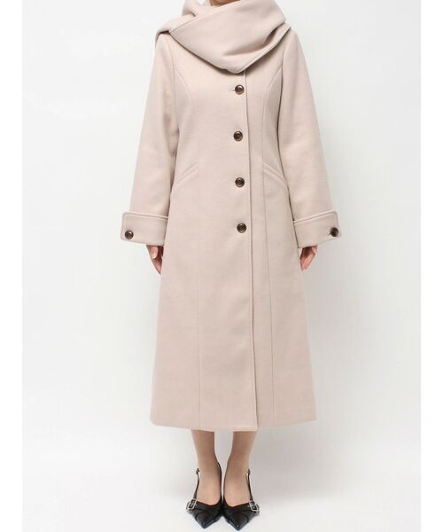 RESEXXY（リゼクシー）の「ウィンタースカーフコート（その他アウター・レディース・チャコールグレー/ブルー/ベージュ・FREE）」の12枚目の写真