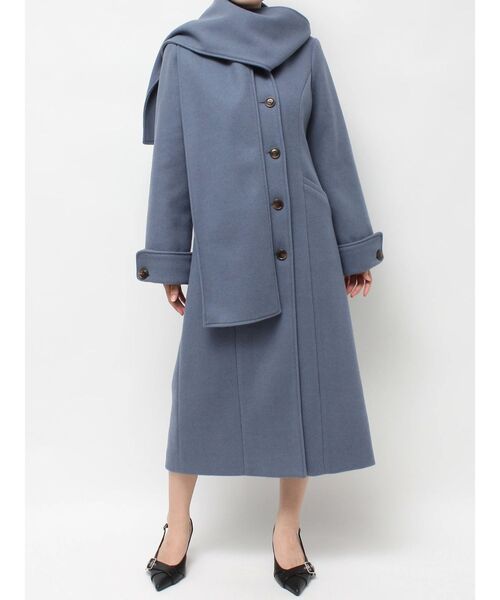 RESEXXY（リゼクシー）の「ウィンタースカーフコート（その他アウター・レディース・チャコールグレー/ブルー/ベージュ・FREE）」の18枚目の写真