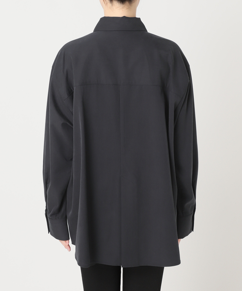 JOURNAL STANDARD（ジャーナルスタンダード）の「Vintage Twill BK Slit シャツ（シャツ/ブラウス・レディース・カーキ/ブラック・FREE）」の10枚目の写真