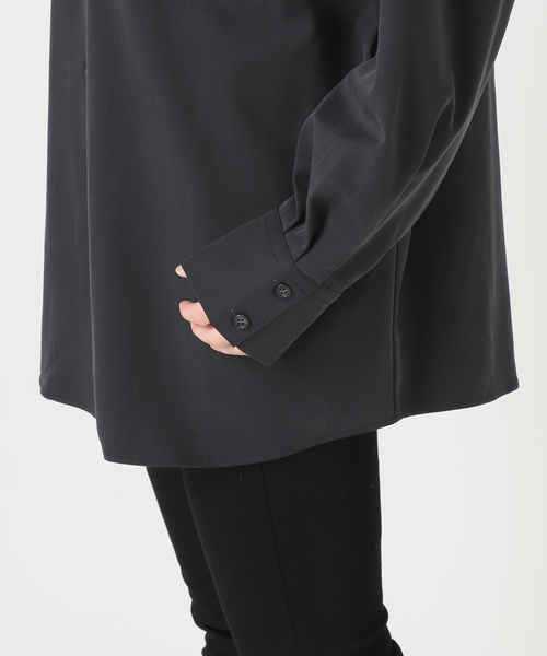 JOURNAL STANDARD（ジャーナルスタンダード）の「Vintage Twill BK Slit シャツ（シャツ/ブラウス・レディース・カーキ/ブラック・FREE）」の13枚目の写真