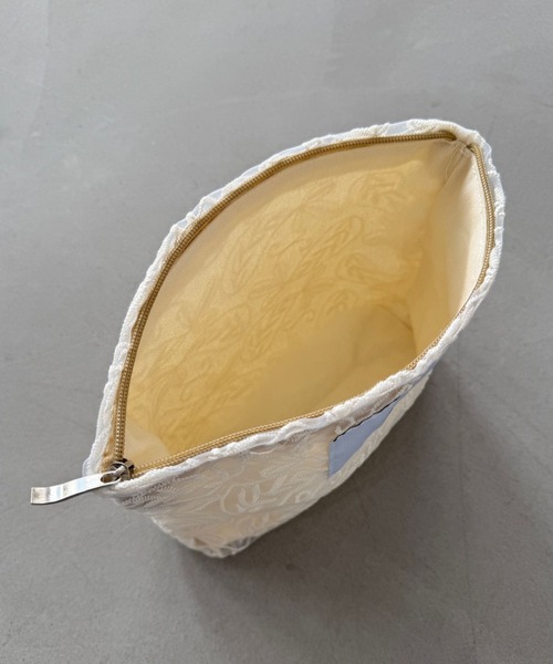 SANSeLF(サンセルフ)の「【SANSeLF】 レースフラワー柄 コットンポーチ ジップ saa25a062(ポーチ・レディース・A/C/B・FREE)」の12枚目の写真