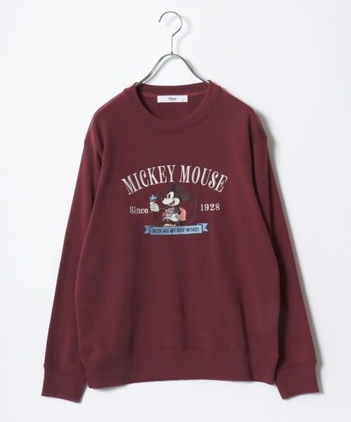 Disney（ディズニー）の「Disney（ディズニー）キャラクター刺繍＆サガラ刺繍スウェットトレーナー/ミッキーマウス/ミニーマウス/ベイマックス＆モチ（スウェット・レディース・ベージュ/グレー系その他/ダークグレー/マスタード/ワイン/クリーム/グリーン/オレンジ・M/L）」の8枚目の写真