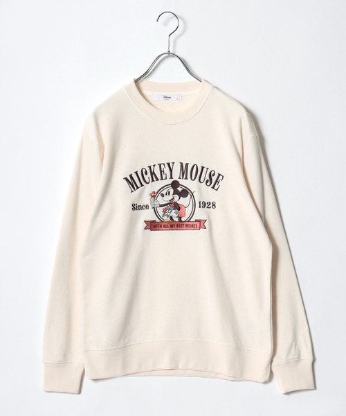 Disney（ディズニー）の「Disney（ディズニー）キャラクター刺繍＆サガラ刺繍スウェットトレーナー/ミッキーマウス/ミニーマウス/ベイマックス＆モチ（スウェット・レディース・ベージュ/グレー系その他/ダークグレー/マスタード/ワイン/クリーム/グリーン/オレンジ・M/L）」の15枚目の写真