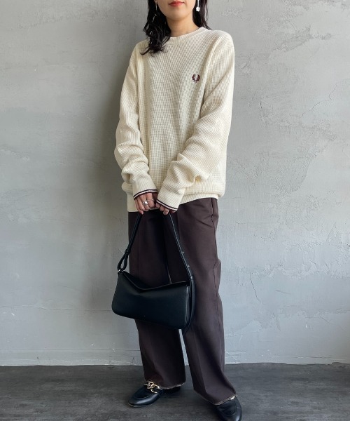 WEB限定】[FRED PERRY/フレッドペリー] ワンポイントロゴ刺繍