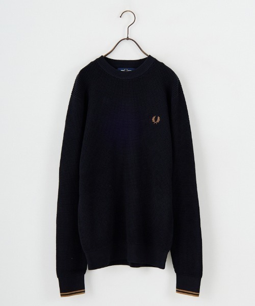 美品✨ Fred Perry フレッドペリー ニット セーター 月桂樹 ウール 楽天市場】フレッドペリー FRED PERRY ワッフル ステッチ