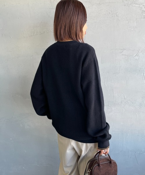 FRED PERRY/フレッドペリー] ワンポイントロゴ刺繍 ワッフル