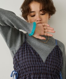 Unitage | 配色クルーネックリブニット(ニット/セーター)