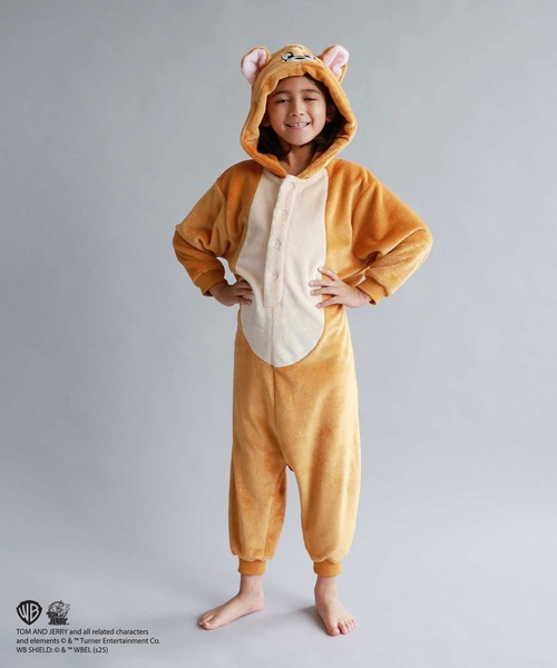 トムとジェリー ペアセット フリース 着ぐるみ ハロウィン コスプレ 新品 セール】TOM＆JERRY もこもこ着ぐるみ【ジェリー】Xmas プレゼント
