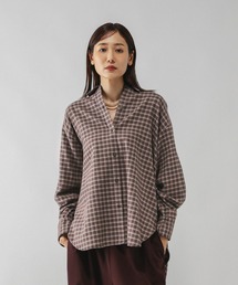 GLOBAL WORK | ネルチェックシャツ/長袖/580833(シャツ/ブラウス)