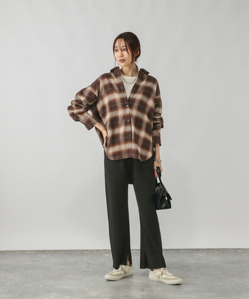 セール】ネルチェックシャツ/長袖/580833（シャツ/ブラウス）｜GLOBAL