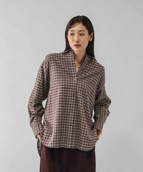 セール】ネルチェックシャツ/長袖/580833（シャツ/ブラウス）｜GLOBAL