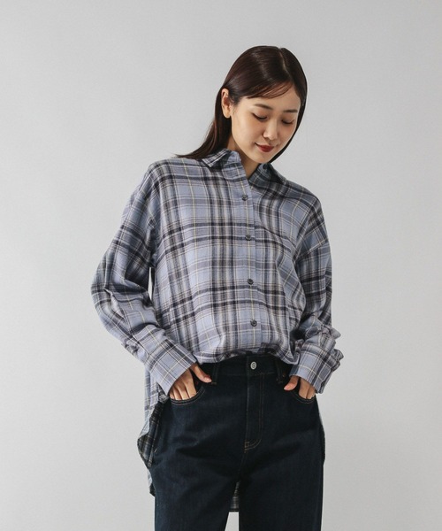 セール】ネルチェックシャツ/長袖/580833（シャツ/ブラウス）｜GLOBAL
