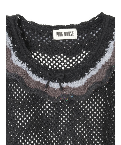 フローラルフリル使い透かしニット（ニット/セーター）｜PINK HOUSE