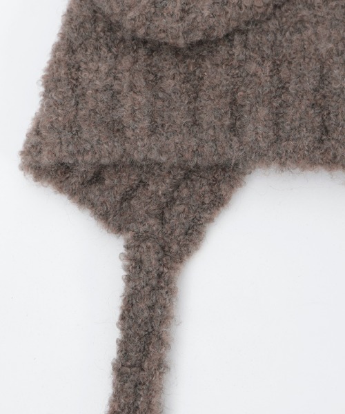 axes femme POETIQUE(アクシーズファムポエティック)の「紐付きくまミミニットキャップ(ニットキャップ/ビーニー・レディース・ホワイト/ブラウン/ブラック・FREE)」の15枚目の写真
