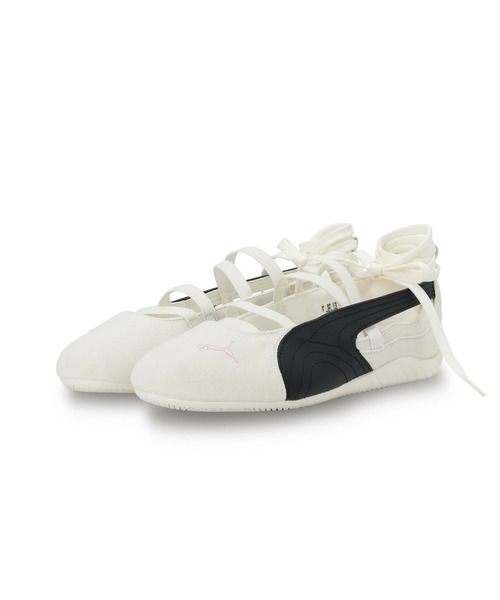 PUMA(プーマ)の「PUMA プーマ ウィメンズ PUMA x ROSE SPEEDCAT BALLET / スピードキャット バレエ SD スニーカー(スニーカー・レディース・ホワイト×ブラック・25.5cm/26.0cm/24.5cm/25.0cm/23.0cm/23.5cm/24.0cm/22.0cm/22.5cm)」の5枚目の写真