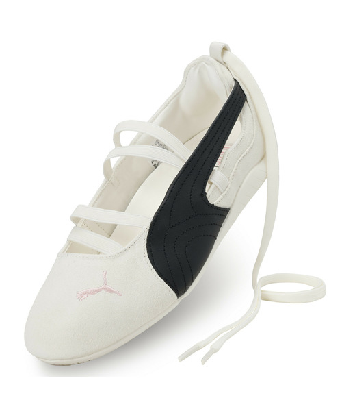 PUMA(プーマ)の「PUMA プーマ ウィメンズ PUMA x ROSE SPEEDCAT BALLET / スピードキャット バレエ SD スニーカー(スニーカー・レディース・ホワイト×ブラック・25.5cm/26.0cm/24.5cm/25.0cm/23.0cm/23.5cm/24.0cm/22.0cm/22.5cm)」の9枚目の写真