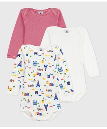 PETIT BATEAU｜プチバトーのロンパース（ボーダー柄）通販