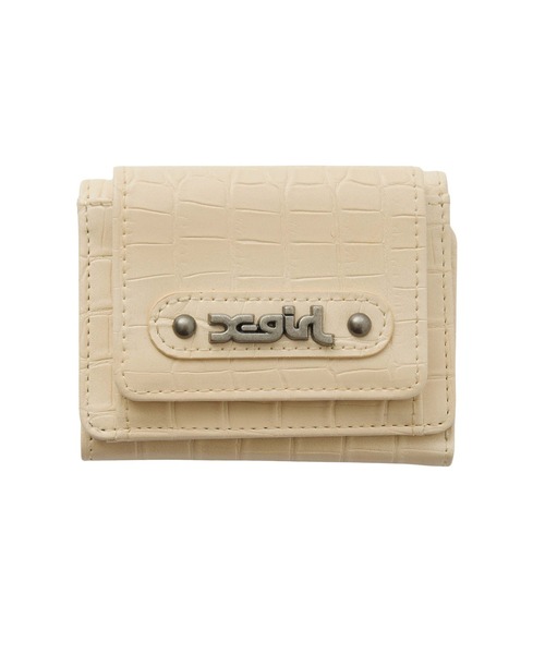 MILLS LOGO FAUX CROCO MINI WALLET（財布）｜X-girl（エックスガール