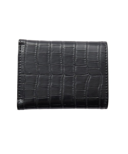 X-girl（エックスガール）の「MILLS LOGO FAUX CROCO MINI WALLET（財布・レディース・ブラック/ベージュ/ライトパープル・ONE SIZE）」の4枚目の写真