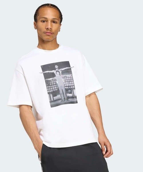 adidas(アディダス)の「ホットショット グラフィック 半袖Tシャツ / アディダスオリジナルス adidas Originals(Tシャツ/カットソー・メンズ・ホワイト・LARGE/MEDIUM/SMALL/X-SMALL/XX-LARGE/3XL/X-LARGE)」の6枚目の写真