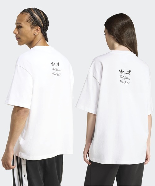 adidas(アディダス)の「ホットショット グラフィック 半袖Tシャツ / アディダスオリジナルス adidas Originals(Tシャツ/カットソー・メンズ・ホワイト・LARGE/MEDIUM/SMALL/X-SMALL/XX-LARGE/3XL/X-LARGE)」の2枚目の写真