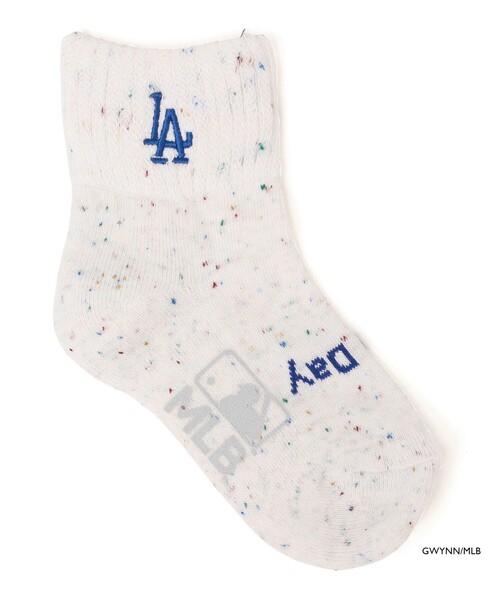 SHIPS(シップス)の「【SHIPS KIDS別注】ROSTER SOX:MLB カラーネップ ソックス(ソックス/靴下・キッズ・ホワイト系その他/ネイビー・SMALL/MEDIUM)」の1枚目の写真
