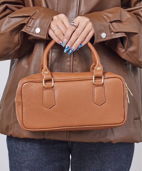 AULENTTI/オウレンティ 2Wayレザーボストンショルダーバッグ 牛革