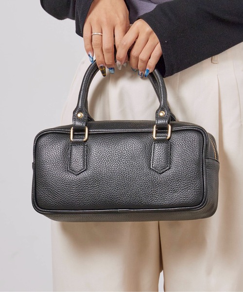 オウレンティ　ヨコナガ AULENTTI/オウレンティ 2Wayレザーボストンショルダーバッグ 牛革