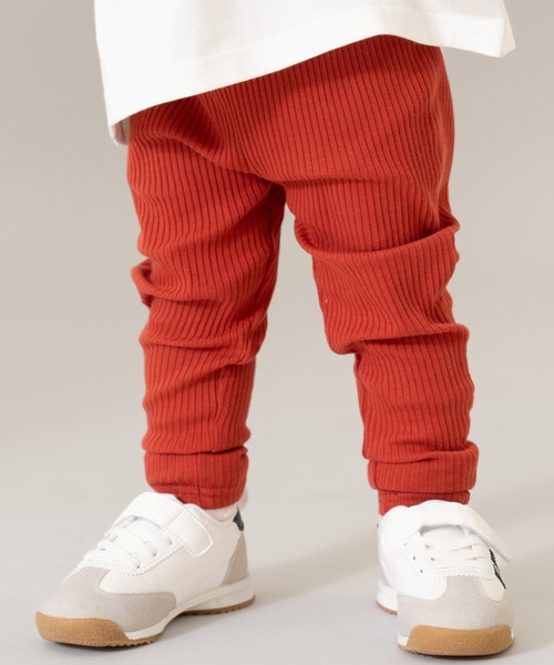 and D. petit main(アンドディープティマイン)の「【365D.】防汚ムジリブレギンス(レギンス/スパッツ・キッズ・ダークグリーン/マスタード/スモークピンク/チャコール/プラム・100cm/120cm/140cm/110cm/130cm/90cm)」の5枚目の写真