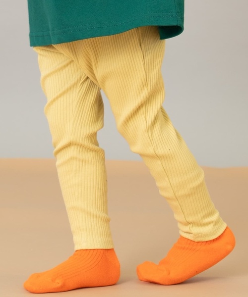 and D. petit main(アンドディープティマイン)の「【365D.】防汚ムジリブレギンス(レギンス/スパッツ・キッズ・ダークグリーン/マスタード/スモークピンク/チャコール/プラム・100cm/120cm/140cm/110cm/130cm/90cm)」の4枚目の写真