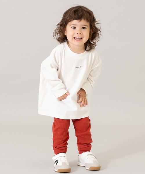 and D. petit main(アンドディープティマイン)の「【365D.】防汚ムジリブレギンス(レギンス/スパッツ・キッズ・ダークグリーン/マスタード/スモークピンク/チャコール/プラム・100cm/120cm/140cm/110cm/130cm/90cm)」の6枚目の写真