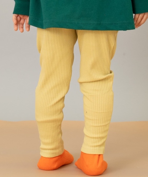 and D. petit main(アンドディープティマイン)の「【365D.】防汚ムジリブレギンス(レギンス/スパッツ・キッズ・ダークグリーン/マスタード/スモークピンク/チャコール/プラム・100cm/120cm/140cm/110cm/130cm/90cm)」の10枚目の写真