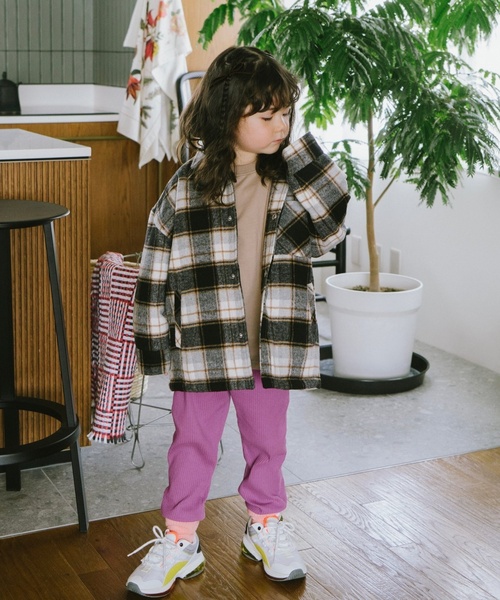 and D. petit main(アンドディープティマイン)の「【365D.】防汚ムジリブレギンス(レギンス/スパッツ・キッズ・ダークグリーン/マスタード/スモークピンク/チャコール/プラム・100cm/120cm/140cm/110cm/130cm/90cm)」の12枚目の写真