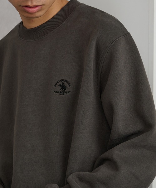 Santa Barbara Polo & Racquet Club(サンタ・バーバラ・ポロ & ラケット・クラブ)の「【SANTA BARBARA】T/C 両面起毛トレーナー(スウェット・メンズ・サックスブルー/ブラック/チャコールグレー/オートミール・M/LL/L)」の1枚目の写真