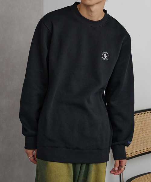 Santa Barbara Polo & Racquet Club(サンタ・バーバラ・ポロ & ラケット・クラブ)の「【SANTA BARBARA】T/C 両面起毛トレーナー(スウェット・メンズ・サックスブルー/ブラック/チャコールグレー/オートミール・M/LL/L)」の19枚目の写真