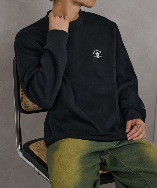 Santa Barbara Polo & Racquet Club(サンタ・バーバラ・ポロ & ラケット・クラブ)の「【SANTA BARBARA】T/C 両面起毛トレーナー(スウェット・メンズ・サックスブルー/ブラック/チャコールグレー/オートミール・M/LL/L)」の22枚目の写真