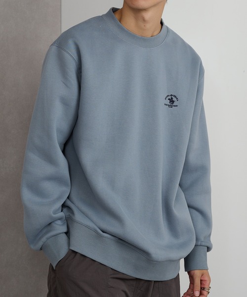 Santa Barbara Polo & Racquet Club(サンタ・バーバラ・ポロ & ラケット・クラブ)の「【SANTA BARBARA】T/C 両面起毛トレーナー(スウェット・メンズ・サックスブルー/ブラック/チャコールグレー/オートミール・M/LL/L)」の12枚目の写真