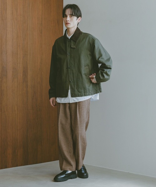 RAGEBLUE（レイジブルー）の「ツイル/ワンタックワイドテーパードスラックス（スラックス・メンズ・ブラック/ブラウン/チェック/ダークグレー・SMALL/MEDIUM/LARGE）」の10枚目の写真