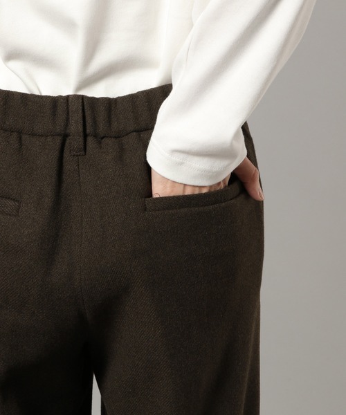 RAGEBLUE（レイジブルー）の「ツイル/ワンタックワイドテーパードスラックス（スラックス・メンズ・ブラック/ブラウン/チェック/ダークグレー・SMALL/MEDIUM/LARGE）」の18枚目の写真