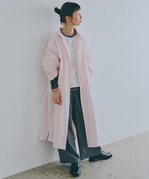 《natural by clip》コットンワッシャーシャツワンピース