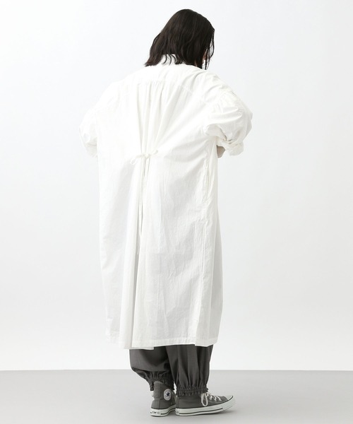 studio CLIP（スタディオクリップ）の「《natural by clip》コットンワッシャーシャツワンピース（ワンピース・レディース・ブラック/ピンク/ホワイト・FREE）」の14枚目の写真