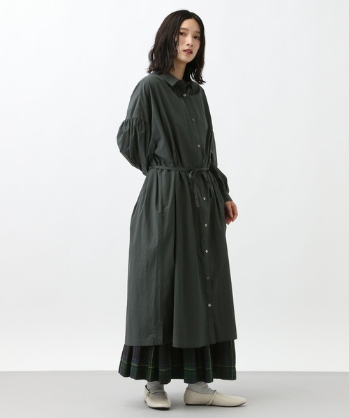 studio CLIP（スタディオクリップ）の「《natural by clip》コットンワッシャーシャツワンピース（ワンピース・レディース・ブラック/ピンク/ホワイト・FREE）」の15枚目の写真