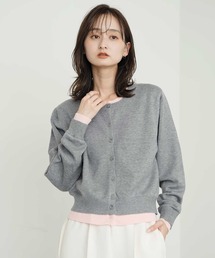 Bulue.（ブルー）の「【Bulue.】レイヤードデザインニットカーディガン（カーディガン/ボレロ）」