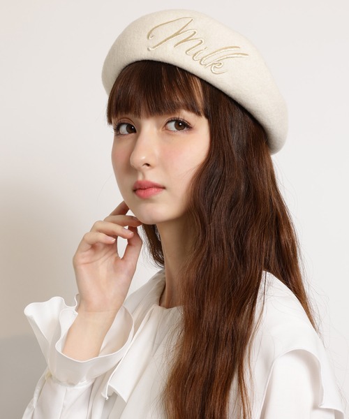 MILK（ミルク）の「ロゴ ベレー（ハンチング/ベレー帽・レディース・C/D/A/B・FREE）」の2枚目の写真