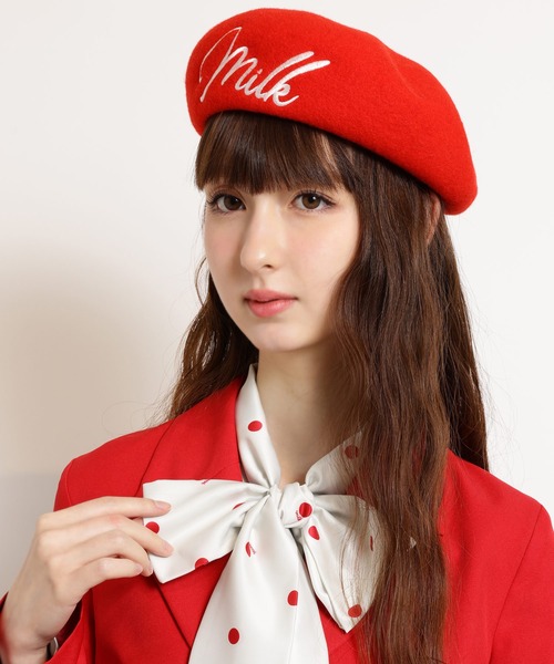 MILK（ミルク）の「ロゴ ベレー（ハンチング/ベレー帽・レディース・C/D/A/B・FREE）」の4枚目の写真