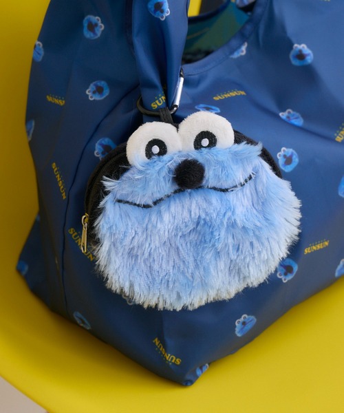 パペットスンスン】ポーチ付エコバッグ（エコバッグ/サブバッグ