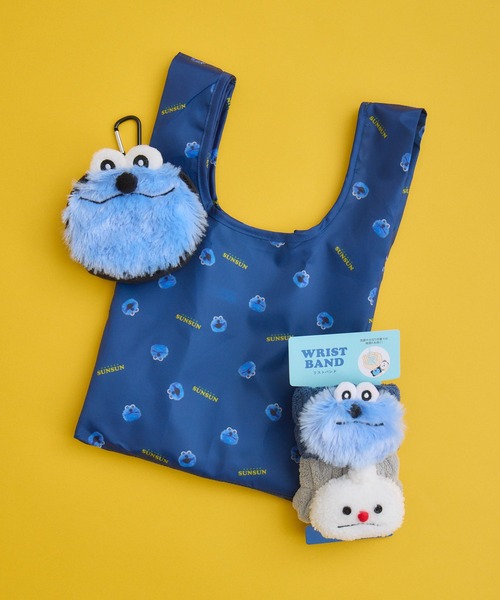 パペットスンスン】ポーチ付エコバッグ（エコバッグ/サブバッグ