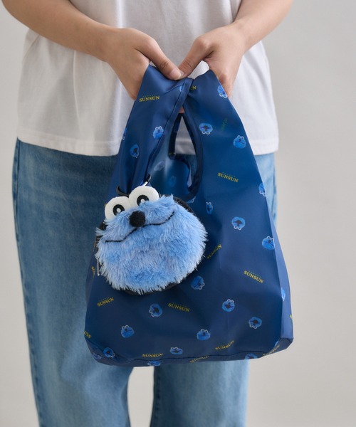 パペットスンスン】ポーチ付エコバッグ（エコバッグ/サブバッグ